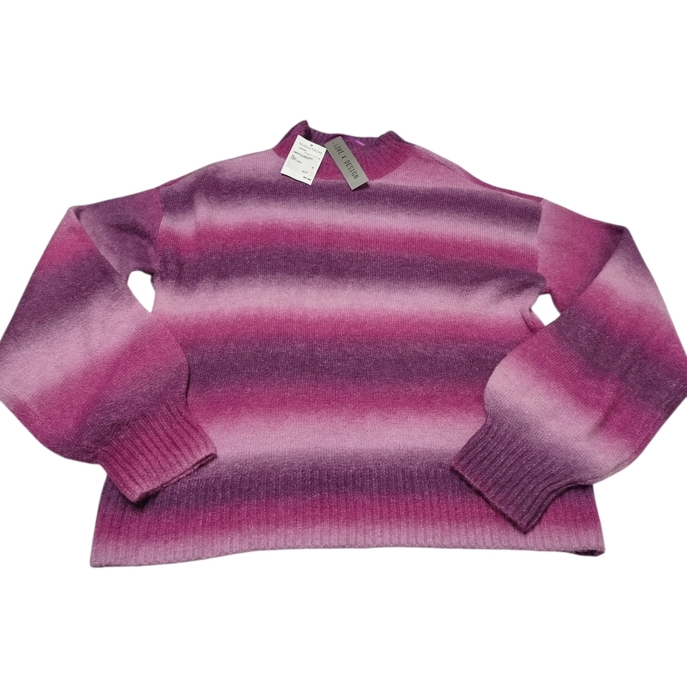 Love X Design Women's Pink Round Neck Soft Sweater Size M NWT